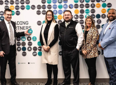 The AH Logo Becomes A Part of the GR Chamber of Commerce Wall
